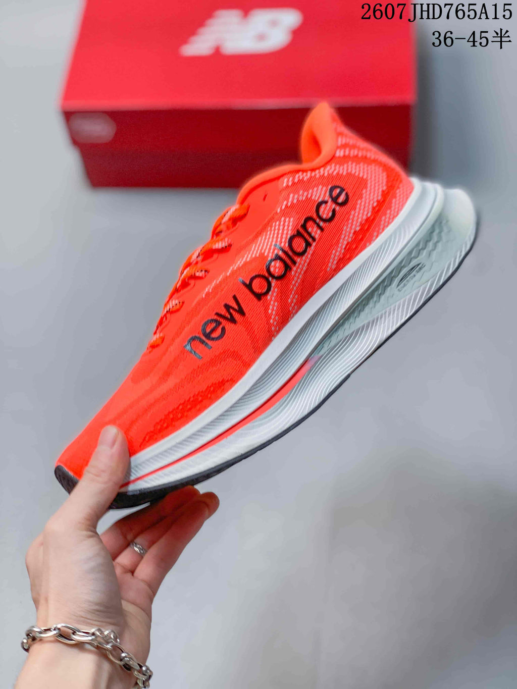 New Balance RC Elite MFCXLK4 Orange Racing Shoes for Running - product image from the listing.