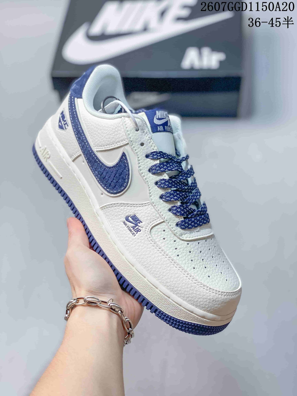 Nike Air Force 1 '07 Low Low-Top Sneakers in White - product image from the listing.