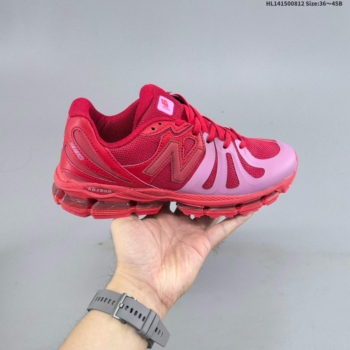 Red and Pink New Balance 18907 Sneakers - product image from the listing.