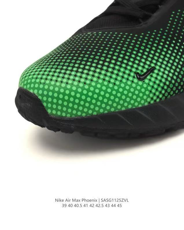 Nike Air Max Phoenix Sneakers in Black and Green SAG112ZVL - product image from the listing.