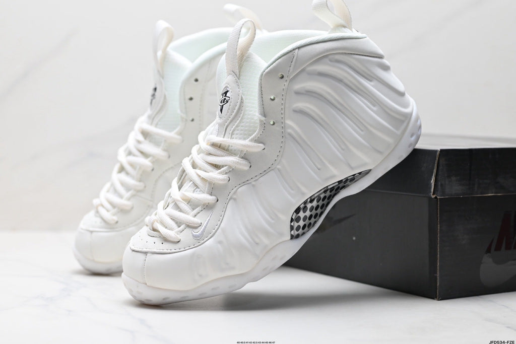 Nike Air Foamposite One Penny High-Top Sneakers in White - product image from the listing.