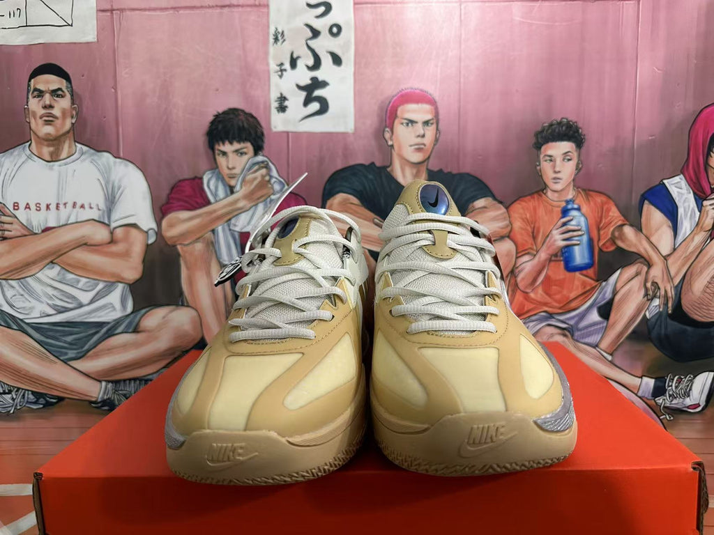 White and Yellow Nike Basketball Shoes - product image from the listing.