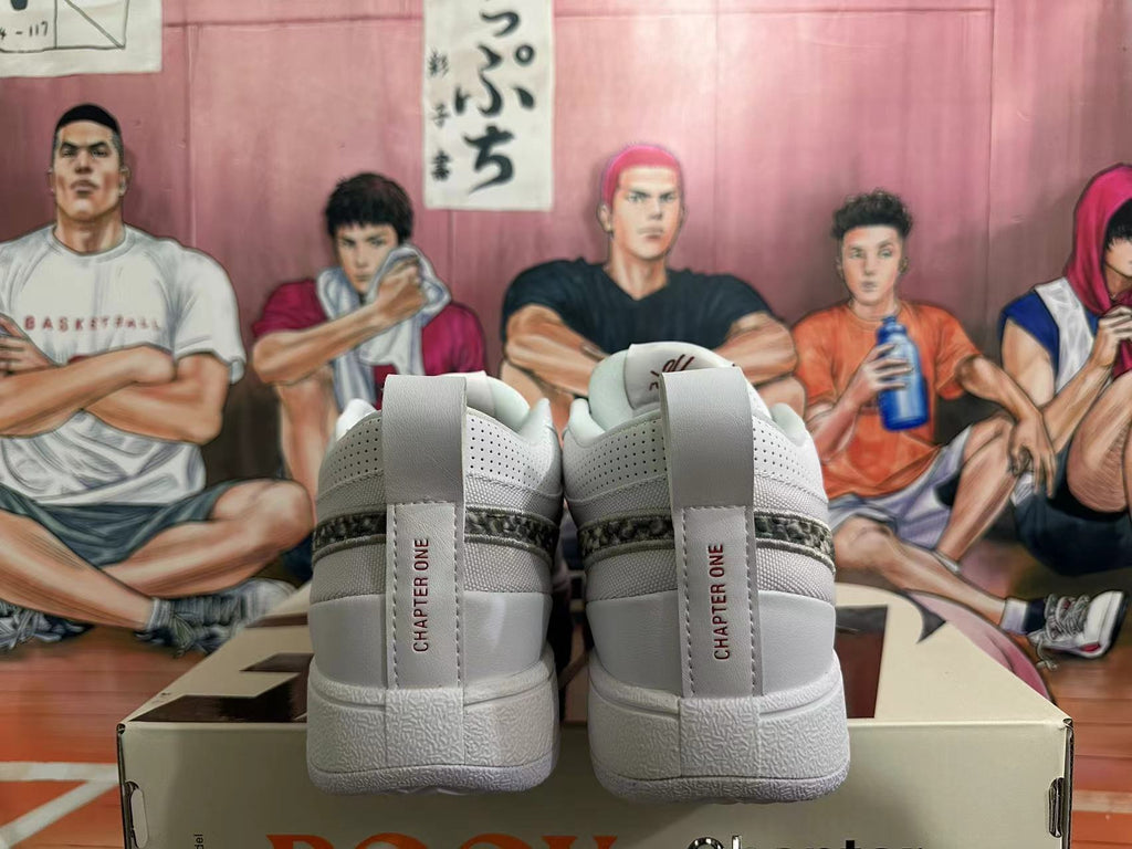 Nike Court Low Trainers White with Snakeskin-Print Swoosh - product image from the listing.