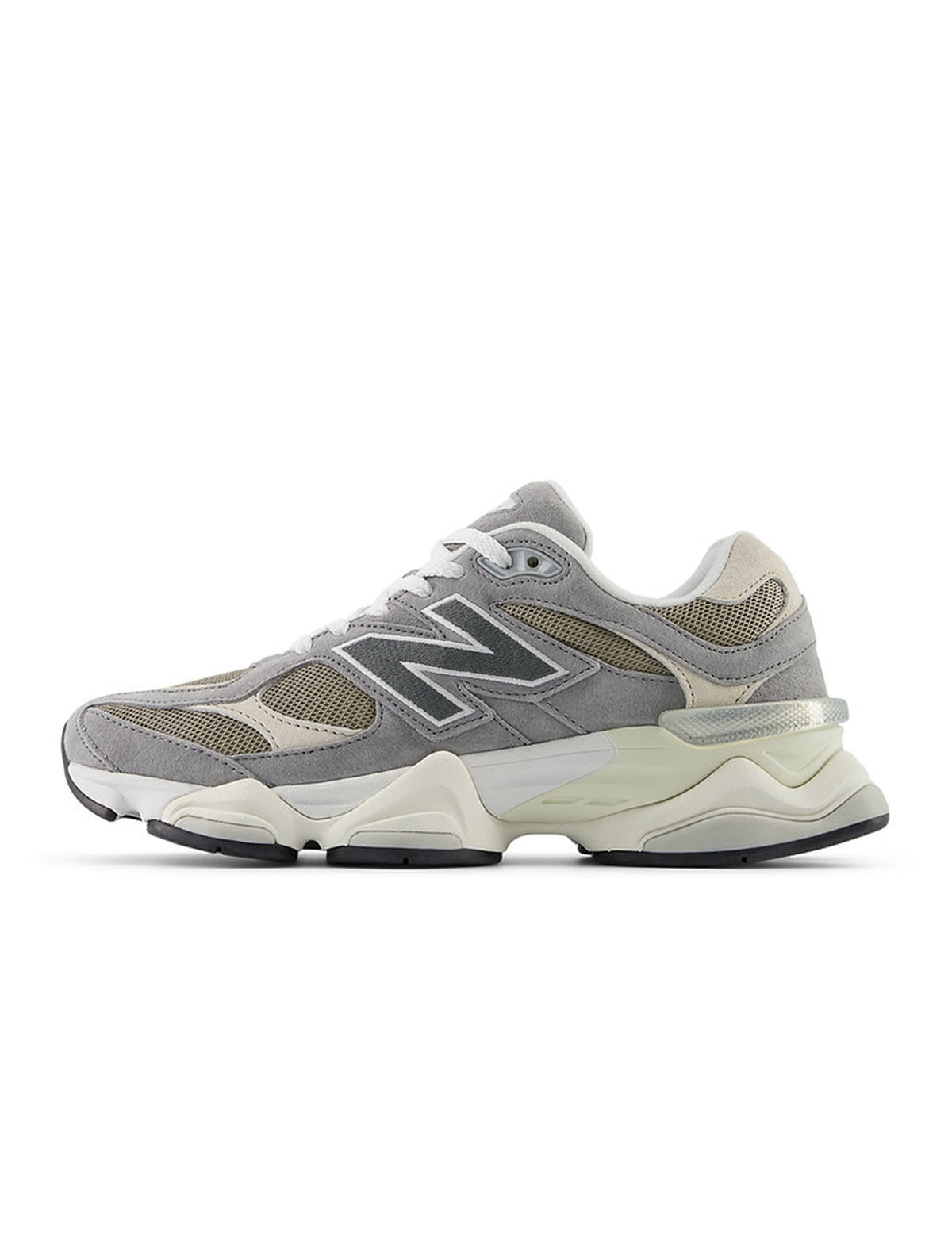 Men's New Balance 9060 Lifestyle Shoes - Grey/Brown - product image from the listing.