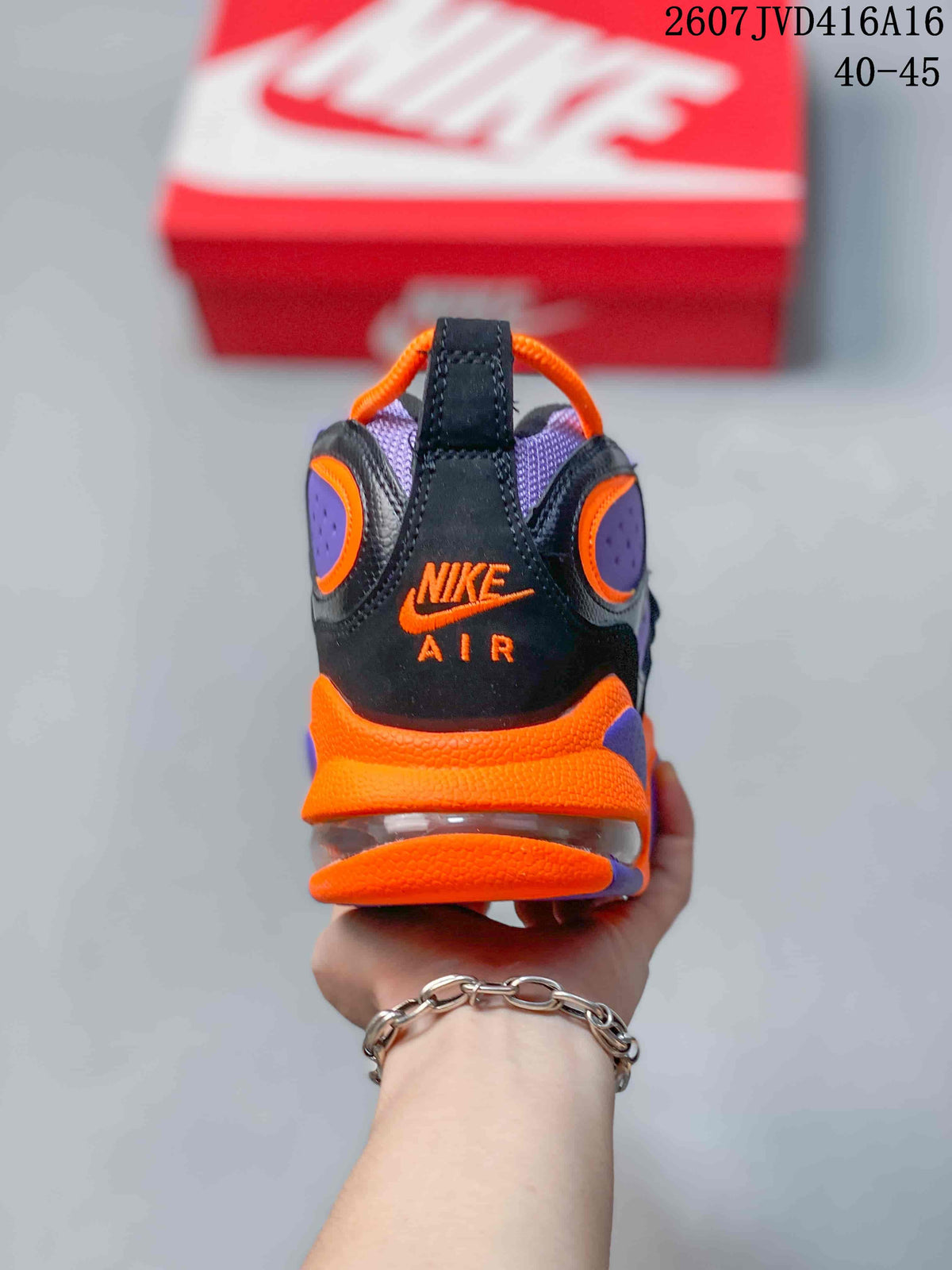 Nike Air Basketball Sneakers in Black Purple Orange 2607JVD416A16 - product image from the listing.