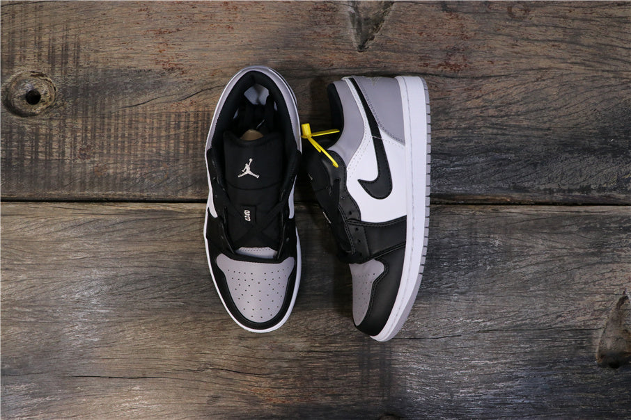 Jordan 1 Low Shadow Sneakers in Grey 553558-110 - product image from the listing.