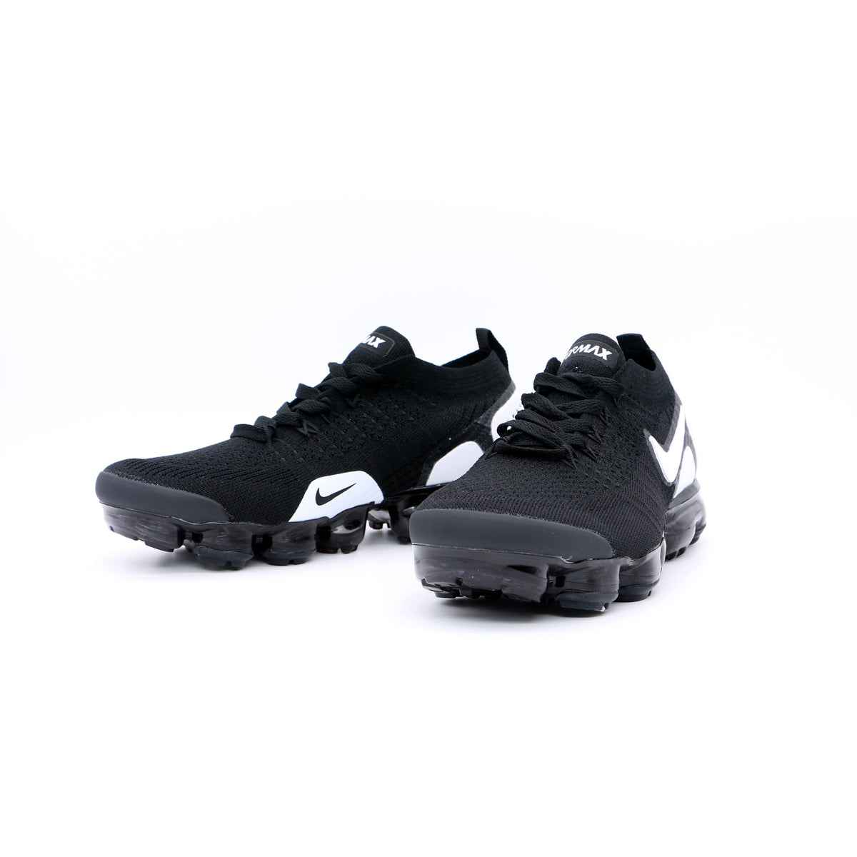 Nike Air VaporMax 2018 Sneakers in Black White Knit 942842-010 - product image from the listing.
