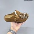 GG-CC Brown Mule Clogs with Firework Embellishment - product image from the listing.