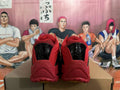 Nike Air Flightposite Basketball Shoes in Red and Black - product image from the listing.