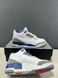 Air Jordan 3 Retro True Blue Sneakers White/Blue IF4396-104 - product image from the listing.