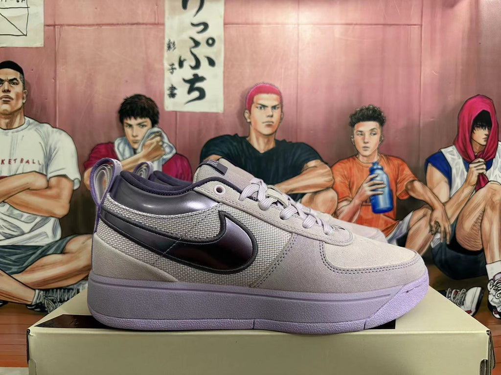 Nike Dunk Low x Cactus Plant Flea Market Sneakers in White Purple - product image from the listing.