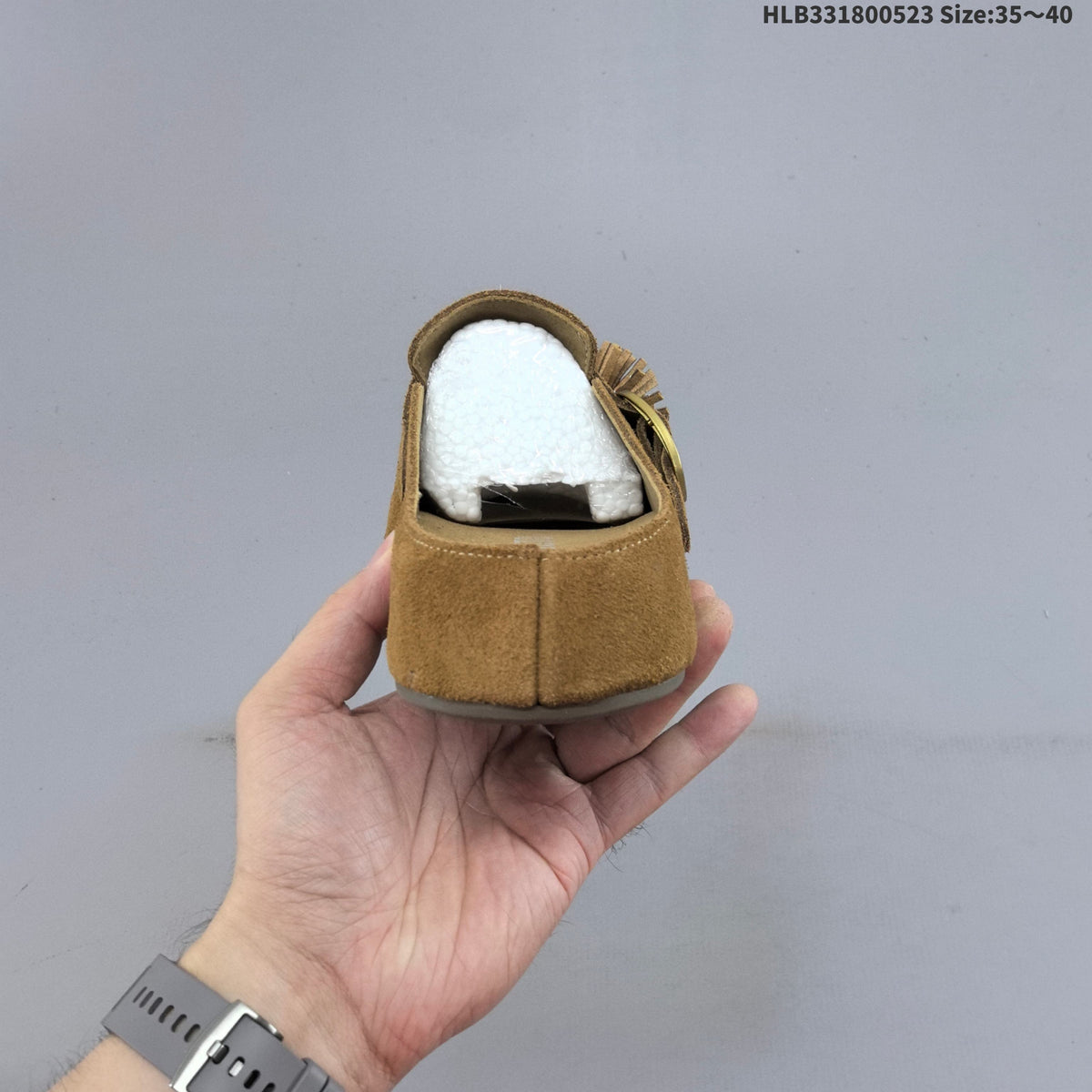 GG-CC Brown Mule Clogs with Firework Embellishment - product image from the listing.