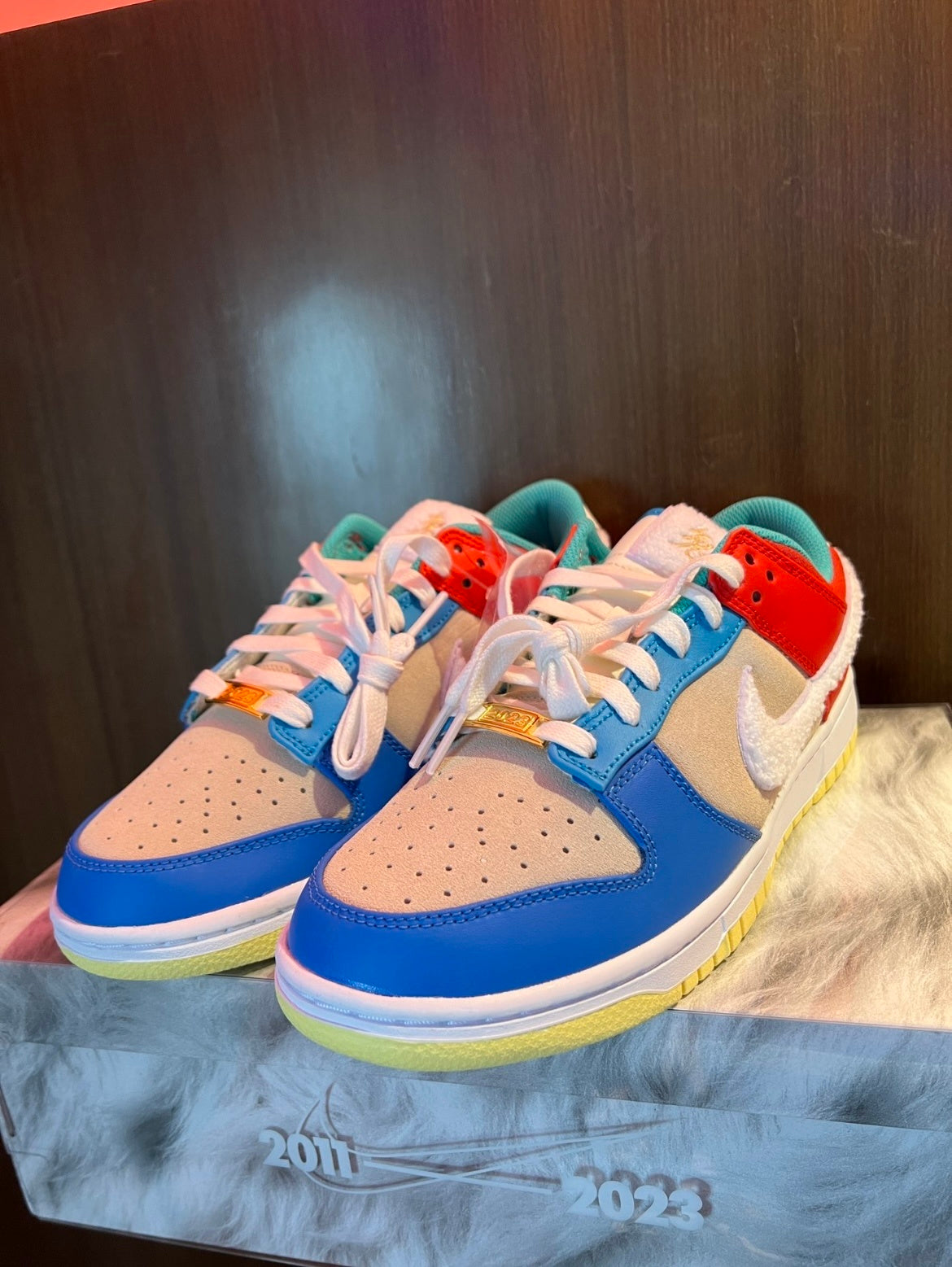 Nike Dunk Low Year of the Rabbit in Blue Beige FD4203-111 - product image from the listing.