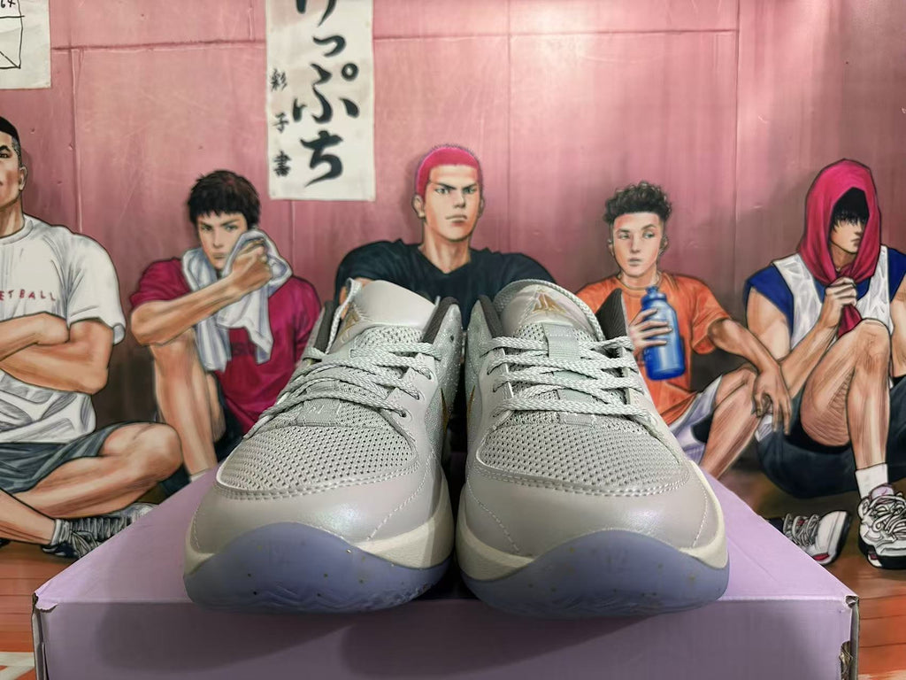Nike Kobe 5 Basketball Shoes in Grey Gold - product image from the listing.