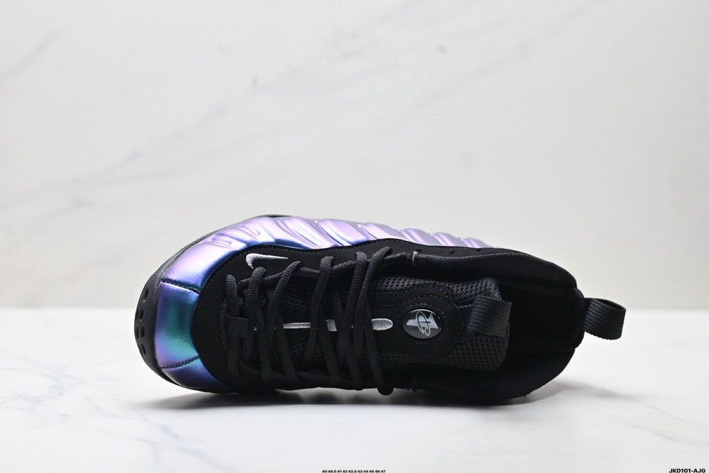 Nike Air Foamposite One Penny Hardaway Sneakers in Black Blue Purple - product image from the listing.