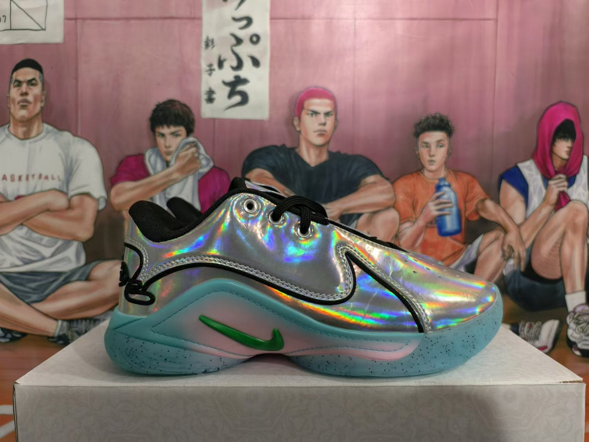 Nike LeBron 20 Basketball Footwear Silver Holographic - product image from the listing.