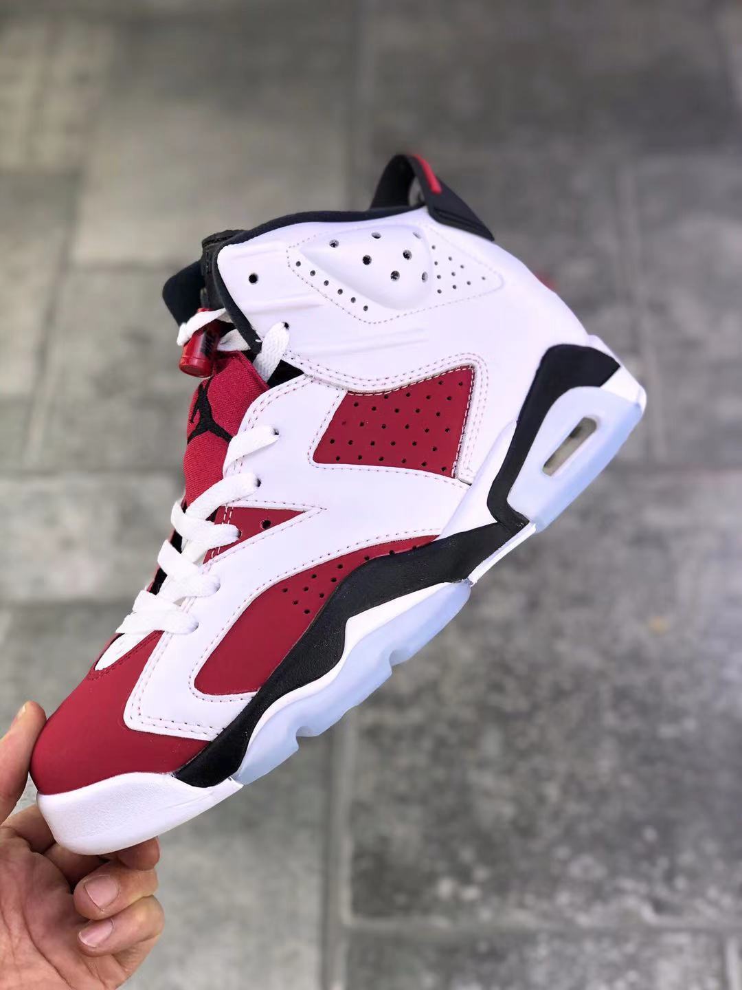 Air Jordan 6 Gatorade Sneakers Red White CT8529-106 - product image from the listing.