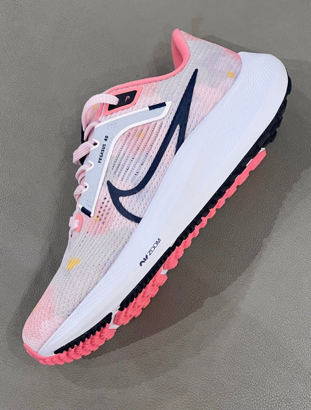 Nike Air Zoom Pegasus 40 Running Shoes in Pink White DV7890-600 - product image from the listing.