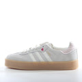 adidas Samba Vegan Platform Sneakers in White and Gum - product image from the listing.