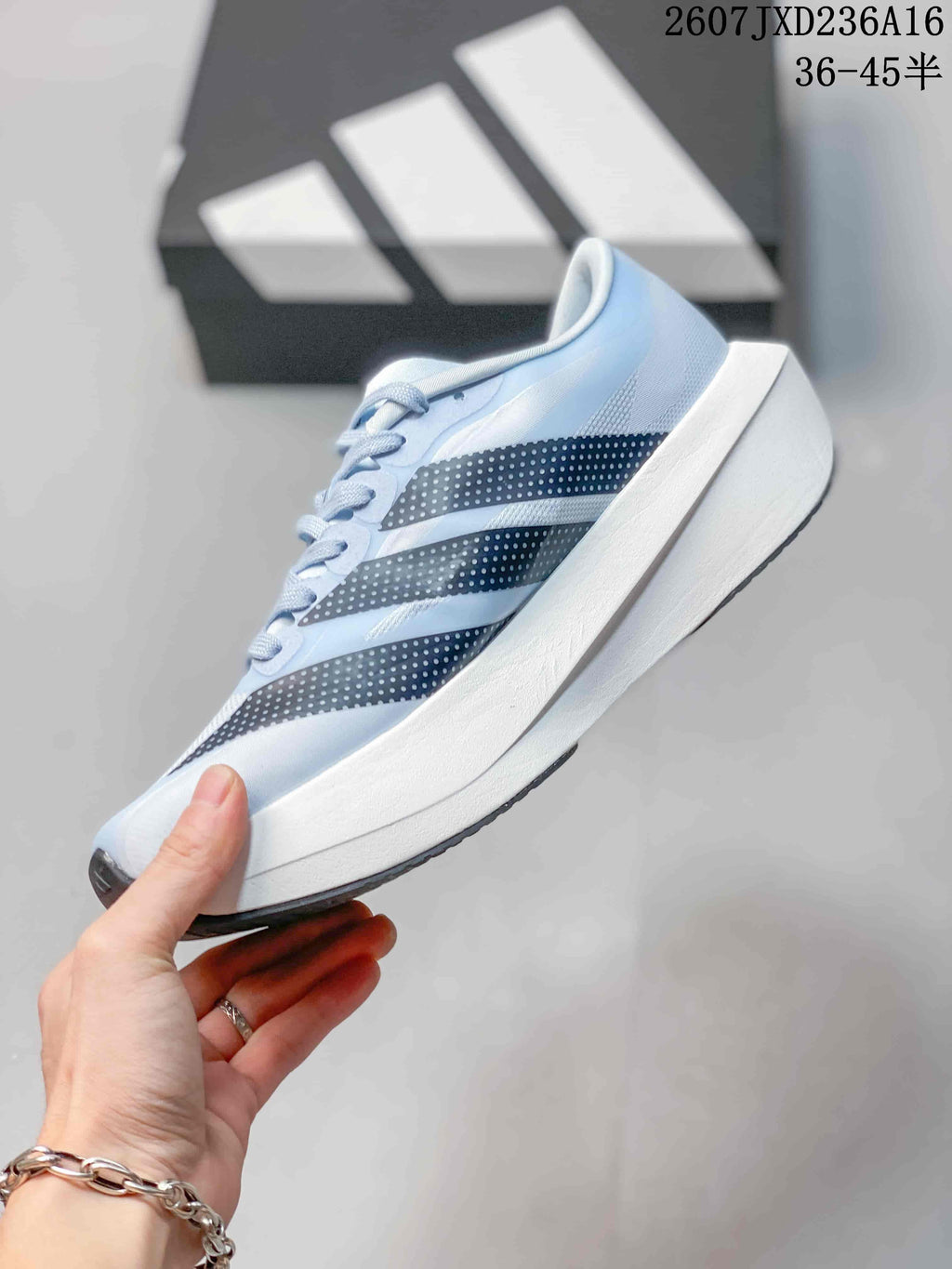 adidas Adizero Evo SL 2 Running Shoes in Light Blue - product image from the listing.