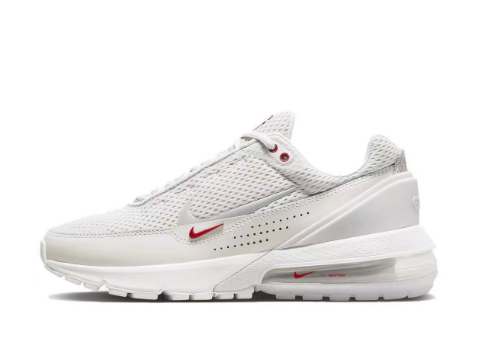 White and Red Running-Style Sneakers - Nike Air Max 270 - product image from the listing.