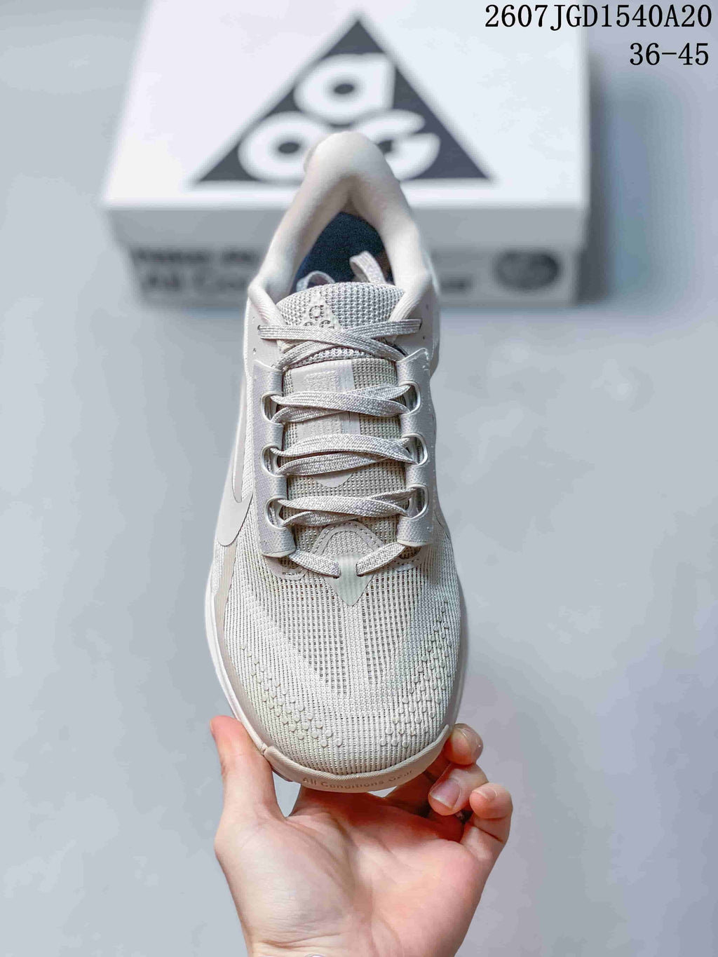 Nike ACG Pegasus Trail Sneakers in White Grey HV8116-400 - product image from the listing.