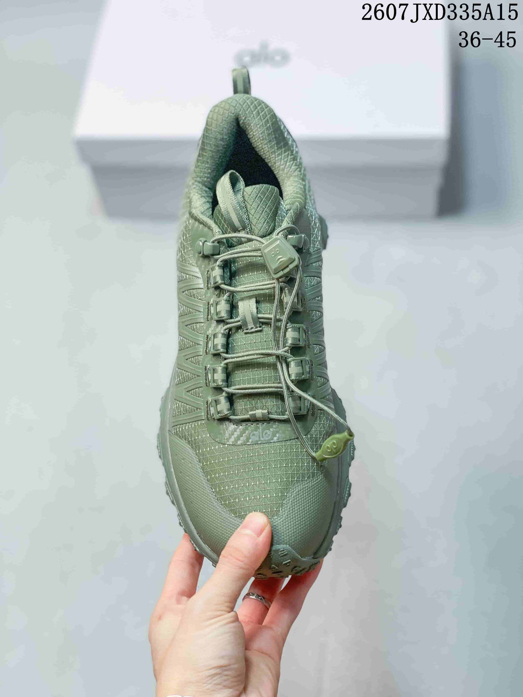 Alo Runner Trail Sneakers in Green 2607JXD335A15 - product image from the listing.