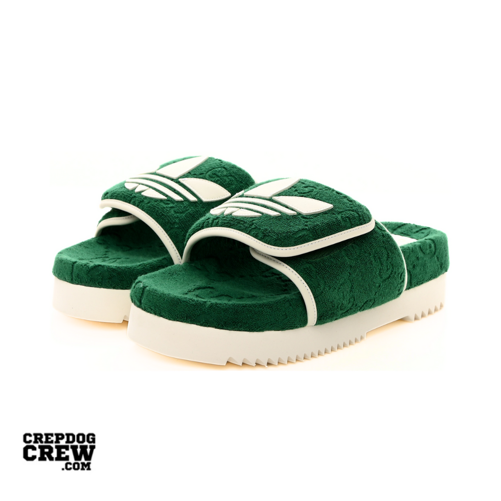 adidas x Gucci GG Platform Sandal in Green - product image from the listing.