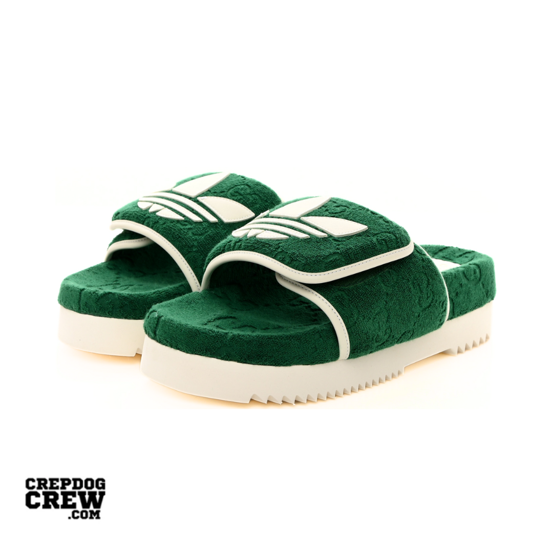 adidas x Gucci GG Platform Sandal in Green - product image from the listing.