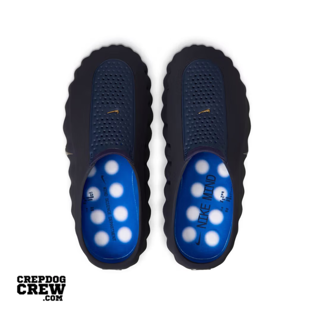 Nike Mind 001 Slide Blackened Blue Game in Royal - product image from the listing.