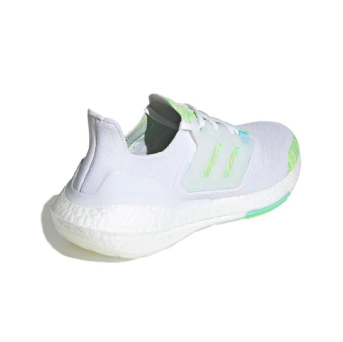 Adidas UltraBoost 22 GX5913 Running Sneakers in White Green - product image from the listing.