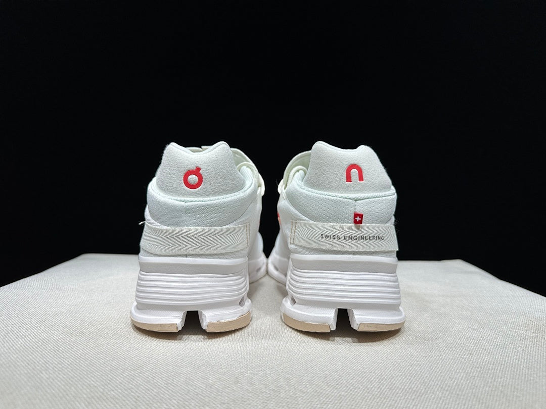 On Cloudnova 2 Trainers, White and Flame - product image from the listing.