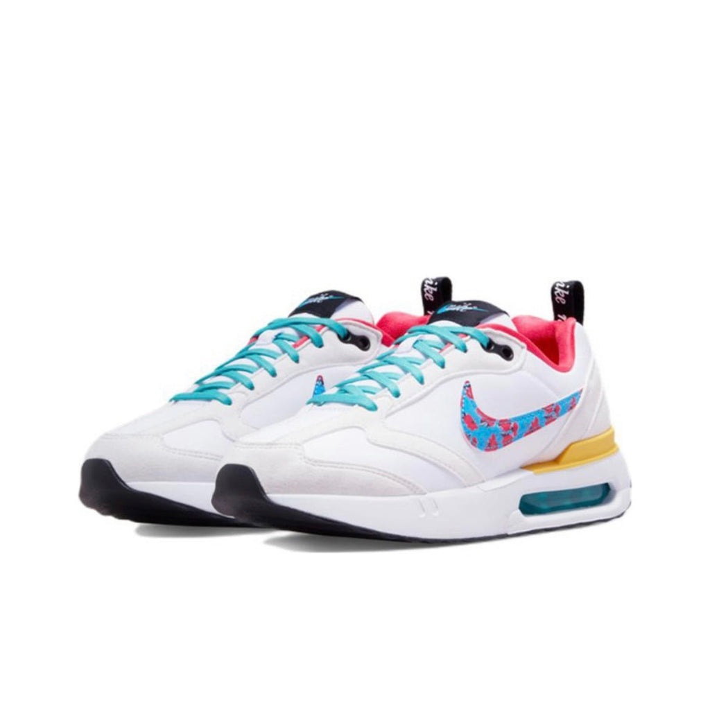 Nike Air Max Dawn Sneakers in White Pink Yellow DQ7772-100 - product image from the listing.