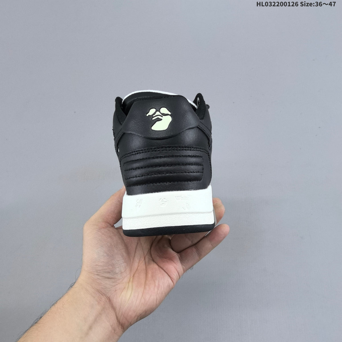Off-White Out Of Office Low-Top Sneakers in Black White - product image from the listing.