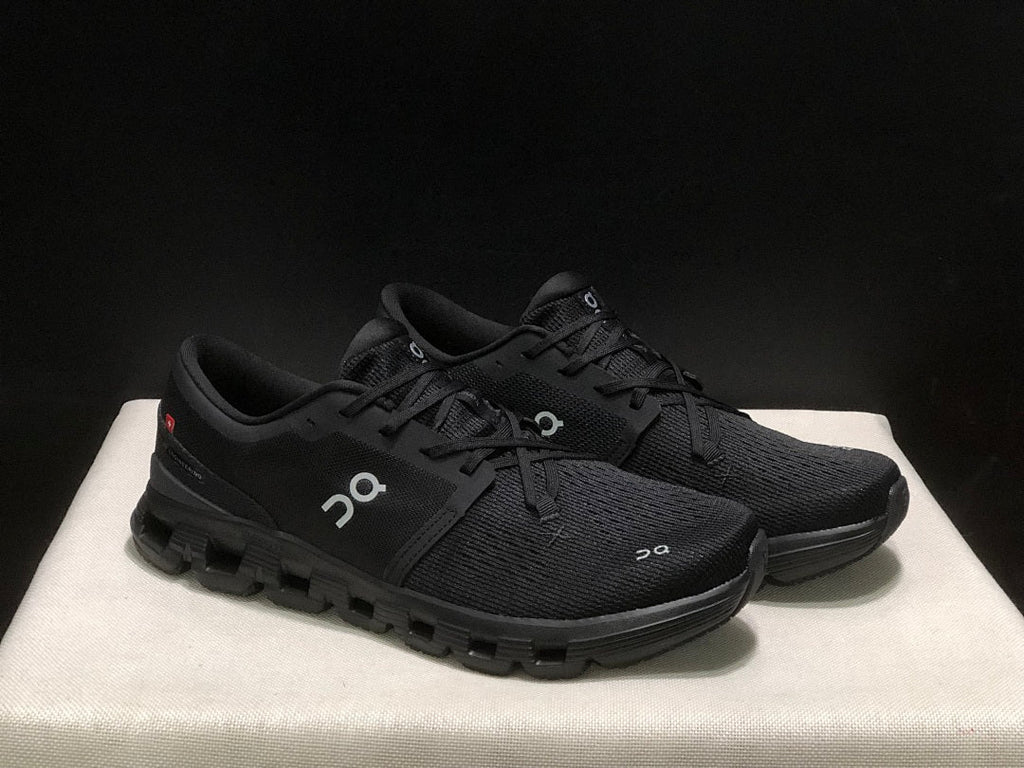 On Cloud X 4 Black Eclipse Trainers - product image from the listing.
