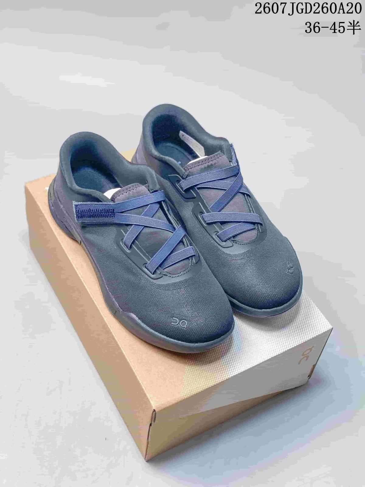 On Cloudnova Moon Sneakers in Navy, in Pink and White - product image from the listing.