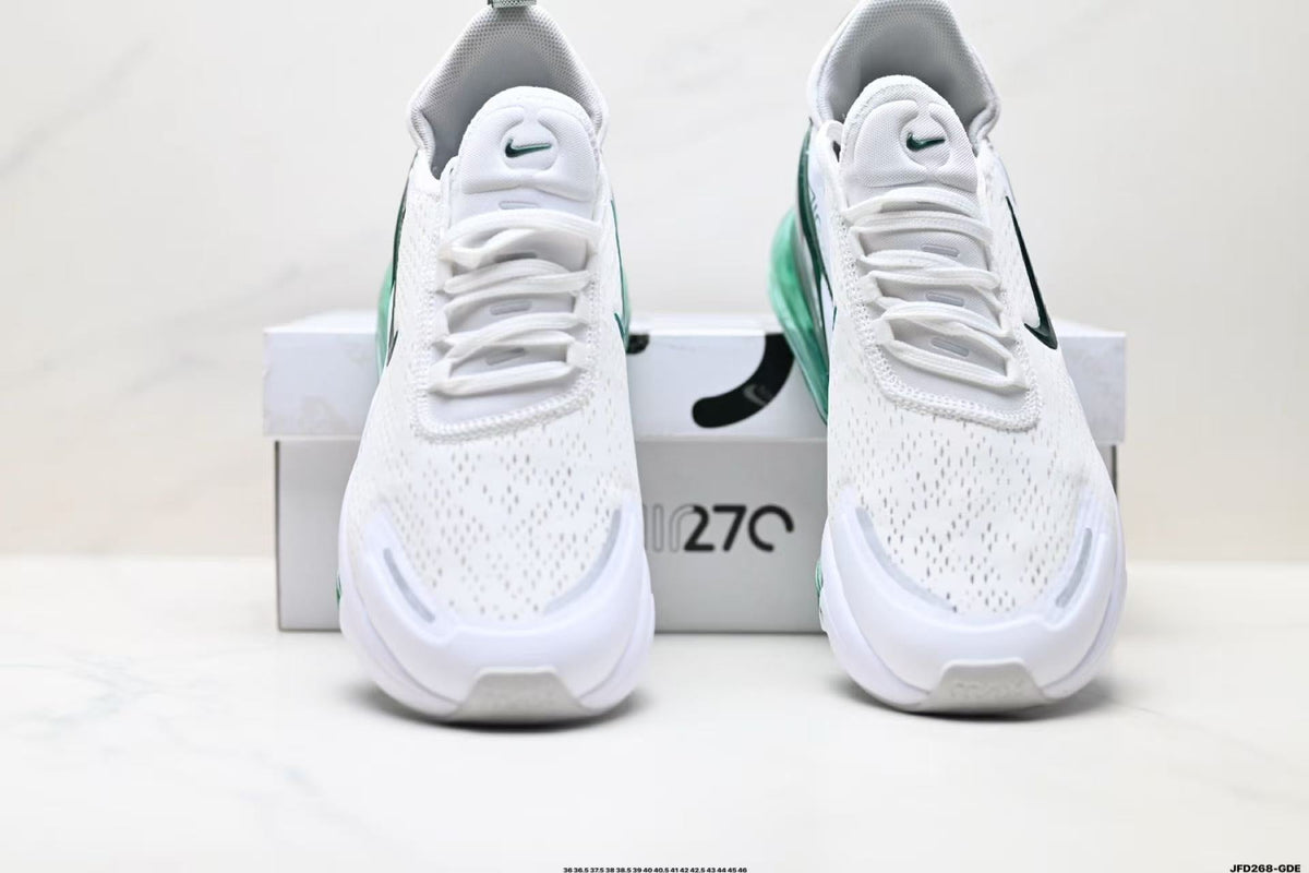 Nike Air Max Scorpion Sneakers in White and Green JFD28-GDE - product image from the listing.