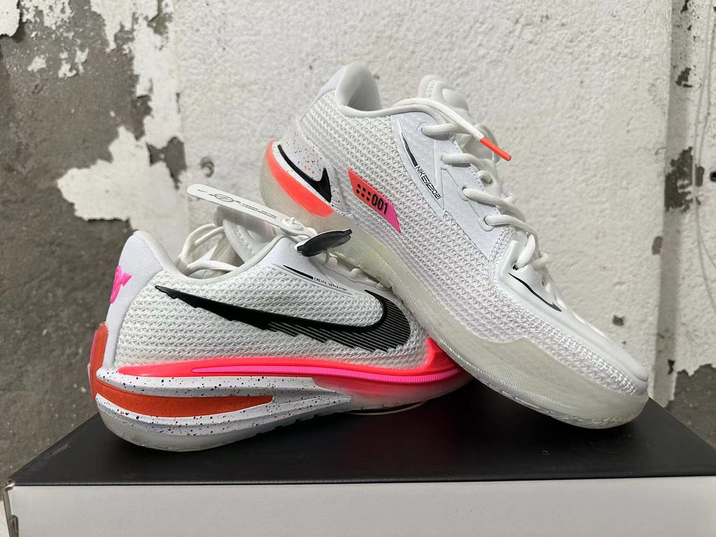 Nike GT Cut 3 Basketball Shoes in White Pink - product image from the listing.