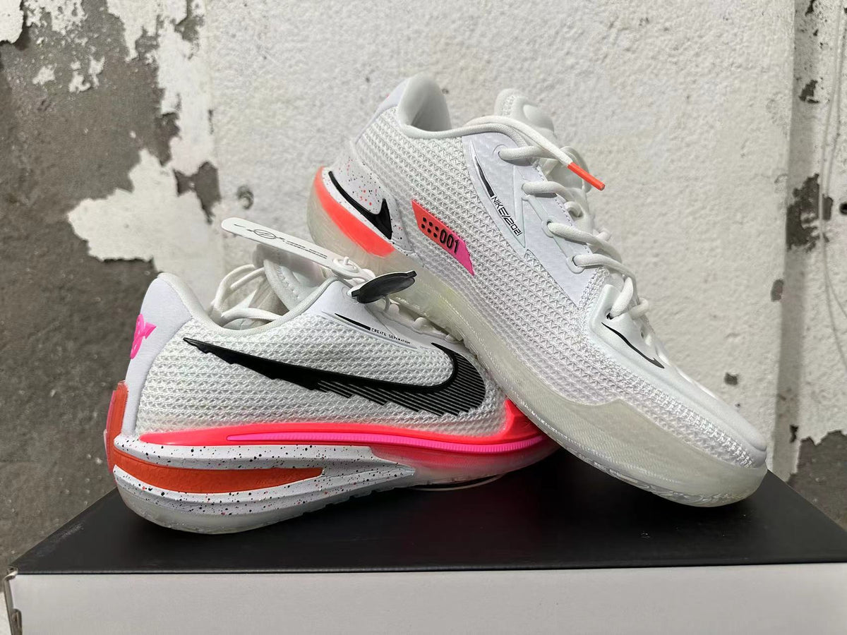 Nike GT Cut 3 Basketball Shoes in White Pink - product image from the listing.