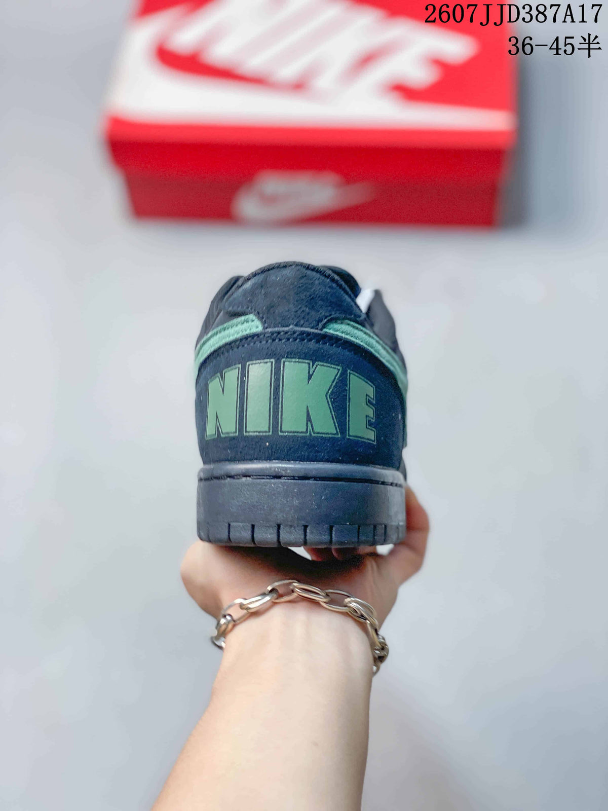 Nike Big Nike Low Lux Sneakers in Black Green JD387A17 - product image from the listing.