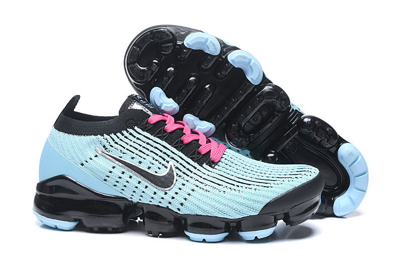 Nike Air VaporMax 2019 Sneakers in Light Blue and Black - product image from the listing.