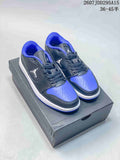 Air Jordan 1 Low Sneakers Black Blue 2607JDD295A15 - product image from the listing.