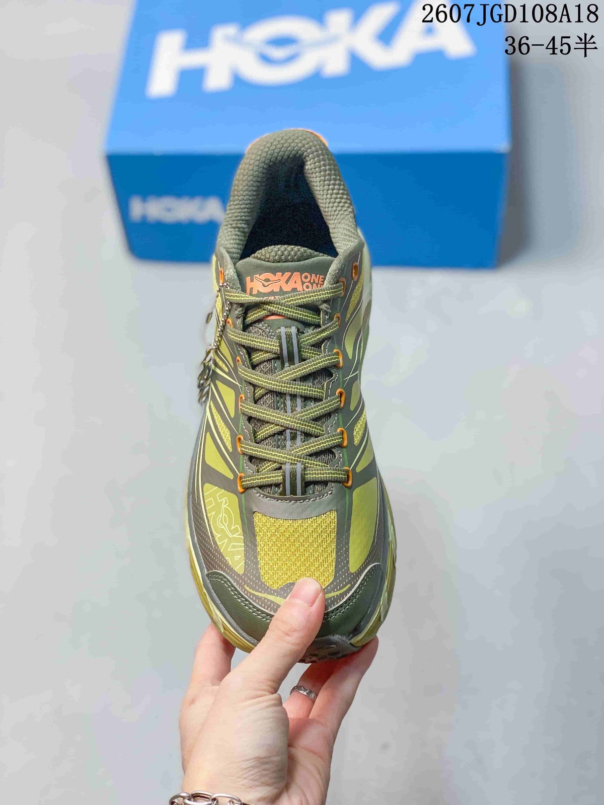 HOKA MAFATE SPEED 2 Trail Sneakers in Olive Green - product image from the listing.