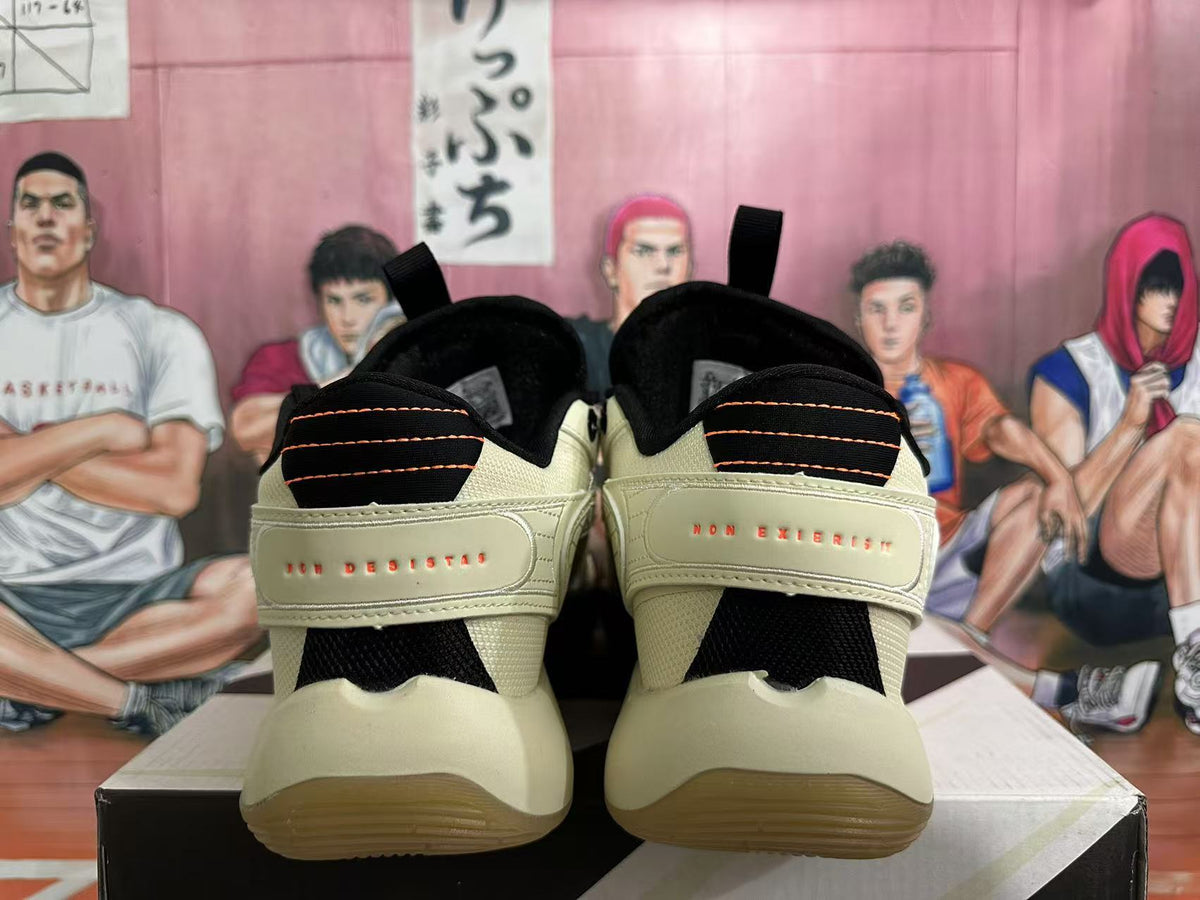 Jordan Luka 2 Basketball Shoes in Beige Black Orange - product image from the listing.