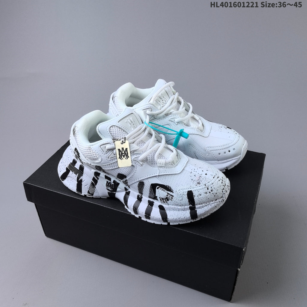 AMIRI MA Runner Low-Cut Sneakers, Green, HL401601221 - product image from the listing.