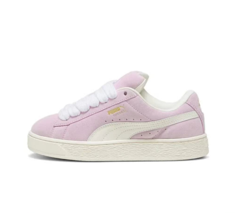 PUMA Suede XL Sneakers in Pink and White - product image from the listing.