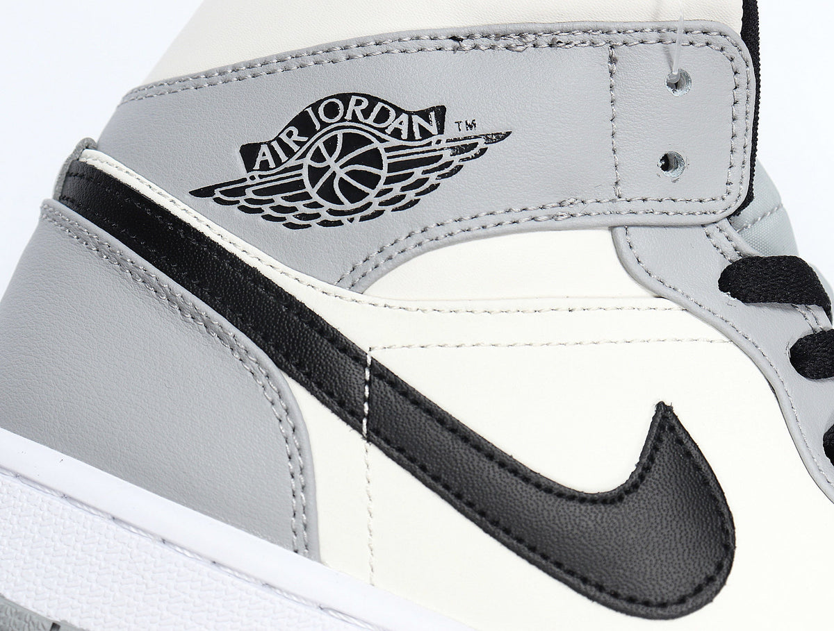Jordan 1 High Dior-Inspired Sneakers in Grey White Black - product image from the listing.