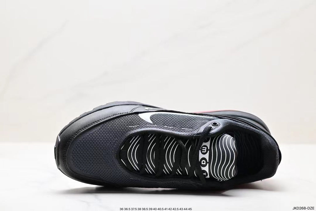 Nike Air Max 270 React Sneakers in Black White Purple - product image from the listing.