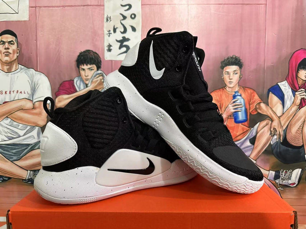 Nike Hyperdunk Basketball Shoes in Black and White - product image from the listing.
