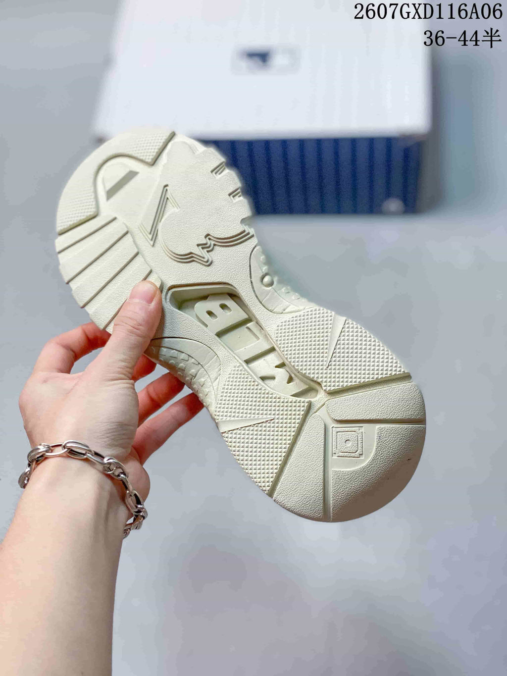 Cream Beige MLB Big Ball Chunky Doodle Dog Sneakers - product image from the listing.
